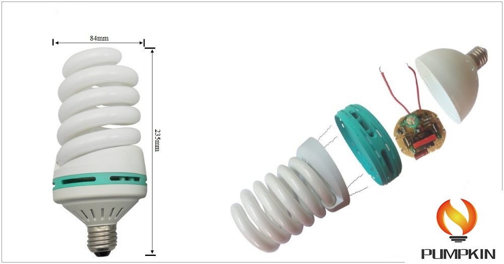65W 8000h CFL Energy Saving Bulbs